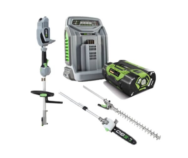 EGO MHCC1002E Multi Tool Kit With PH1400E Power Head And 2.5Ah Battery For Hedge Trimming And Light Sawing