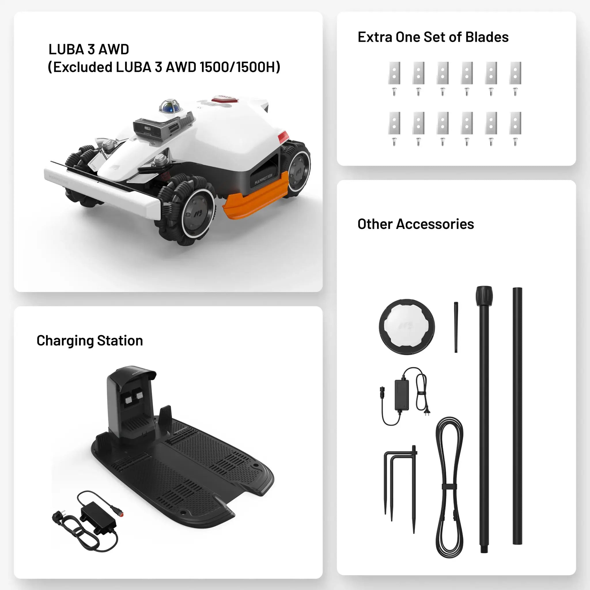 Mammotion LUBA 3 AWD 3000 Robotic Lawn Mower For Up To 0.75 Acre Lawns With LiDAR RTK AI Vision - Image 5