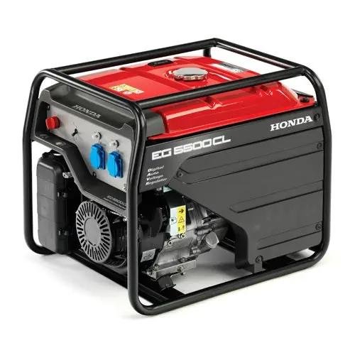 Honda EG5500CL Commercial Duty Portable Generator With GX Engine And D AVR 5500 Watt Output