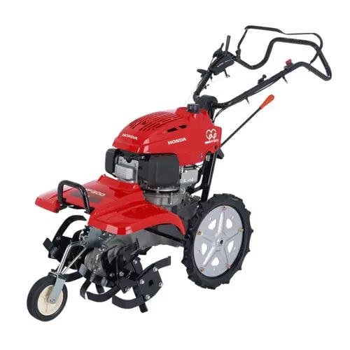 Honda FF500 Tiller With Front Tines Counter Rotation One Touch Depth Adjustment Rear Drive Wheels